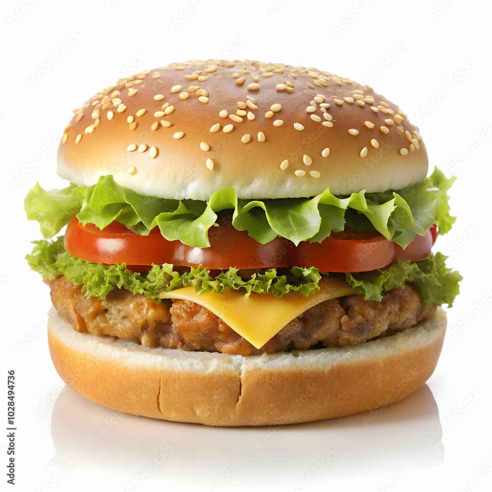 zinger long burger image on white background zinger long burger image on white background