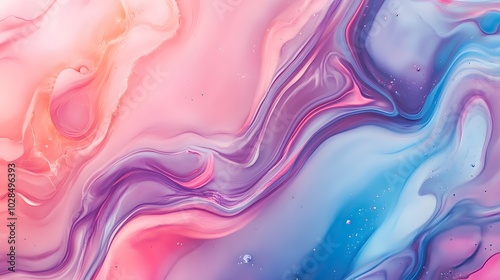 Wallpaper Mural abstract colorful swirl abstract fluid art composition with swirling marbled acrylic paint in vibrant rainbow generative ai Torontodigital.ca