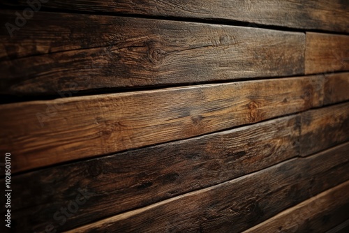 Wooden wall Wooden background of the boards - generative ai