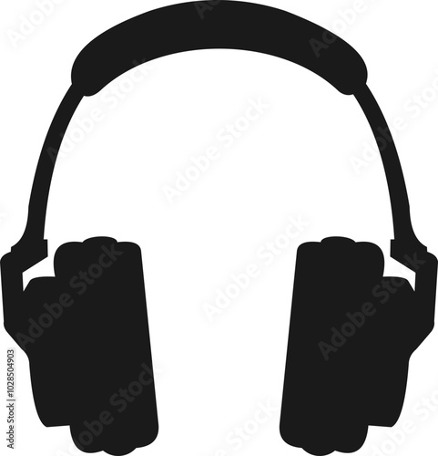 Podcast Headphones Silhouette
