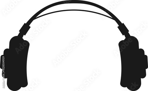 Podcast Headphones Silhouette