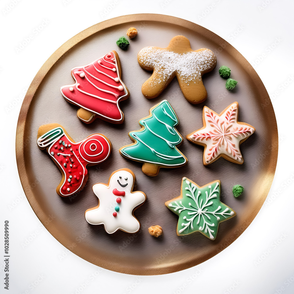 Christmas cookies, isolated on a white background Christmas cookies, isolated on a white background