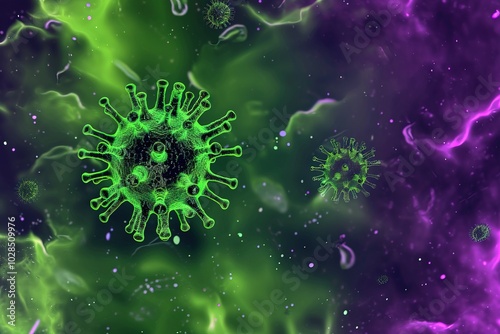 bacteria and microscope