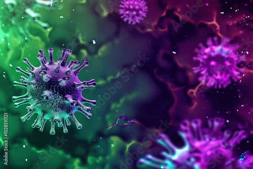 bacteria under microscope