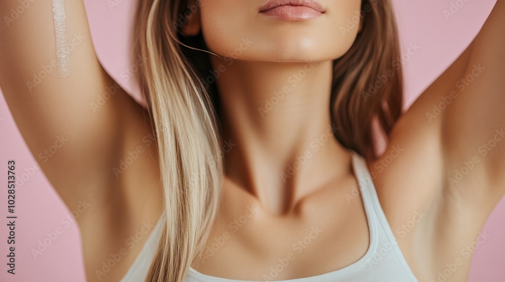 Underarm epilation and laceration removal. She lifts her arms and reveals a young woman with clear, silky skin and immaculate underarms.gorgeous picture Underarm epilation and laceration removal. She lifts her arms and reveals a young woman with clear, silky skin and immaculate underarms.gorgeous picture