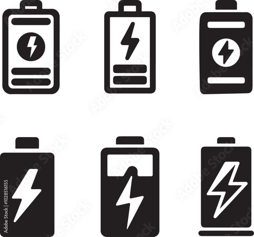battery icons set  vector 