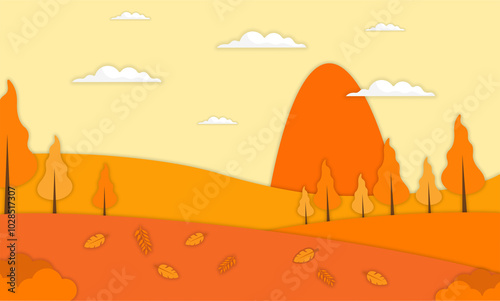 Season Landscape Papercut