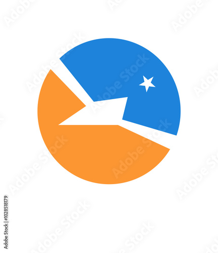 Free Download Argentine Antarctica Flag On Pin Icon - GFXLoad