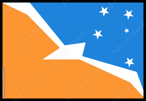 Argentine Antarctica Flag rectangle Icon