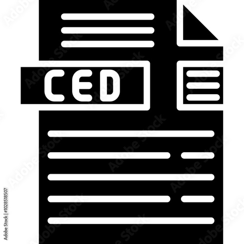 CED File Format Icon photo