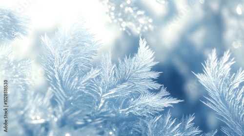 Close up of abstract frost pattern. detailed abstract winter background texture 