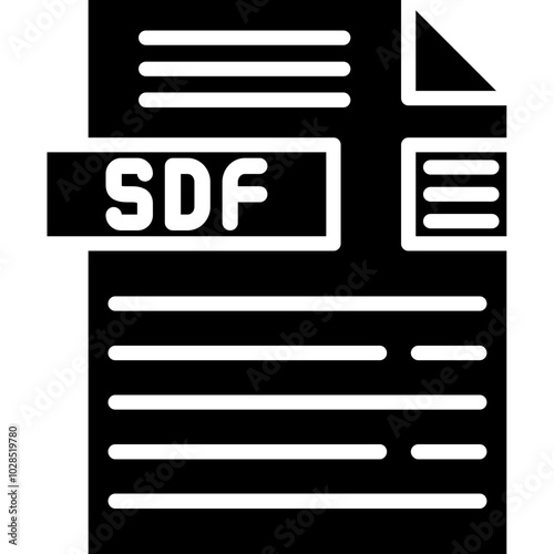 SDF File Format Icon