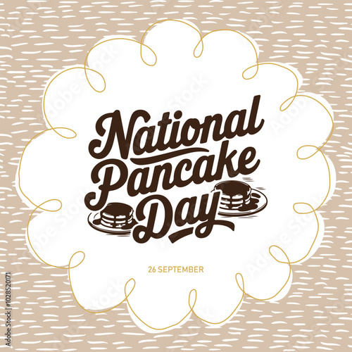 National Pancake Day, Vector, Pancake, Illustration, Banner