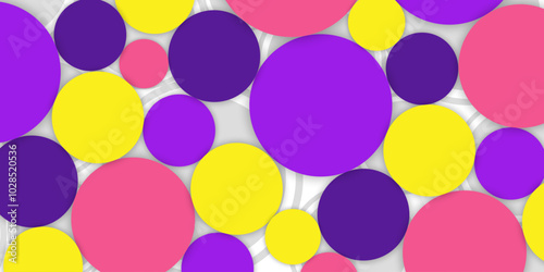 Cheerful colorful abstract circle background