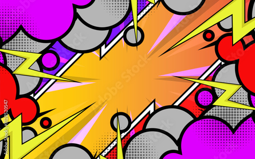 Comic book abstract background
