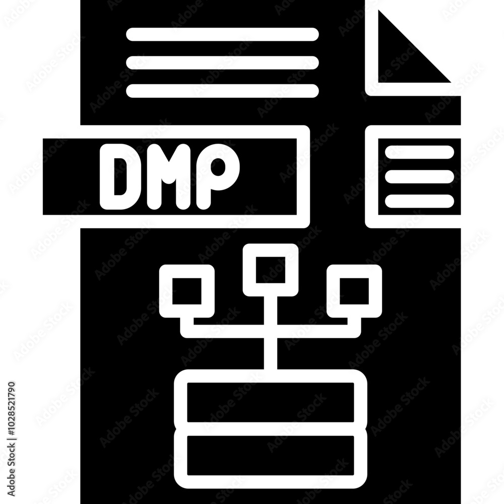Fototapeta premium DMP File Format Icon