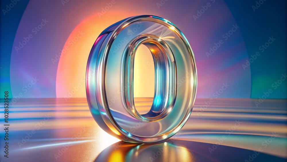 Translucent 3D glass numerals featuring dispersion effects, perfect for contemporary product photography showcasing elegance and sophistication in visual presentations and modern branding. Translucent 3D glass numerals featuring dispersion effects, perfect for contemporary product photography showcasing elegance and sophistication in visual presentations and modern branding.
