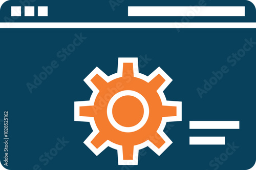 Web Hosting Icon Element