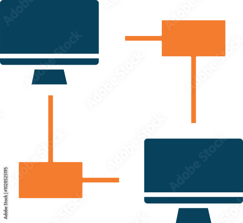 Web Hosting Icon Element
