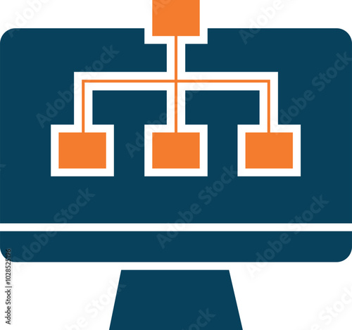 Web Hosting Icon Element