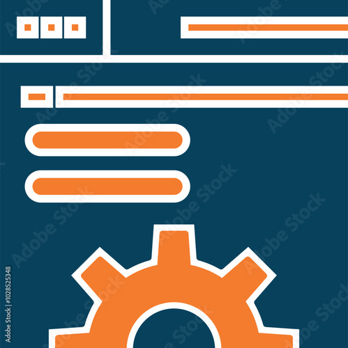 Web Hosting Icon Element