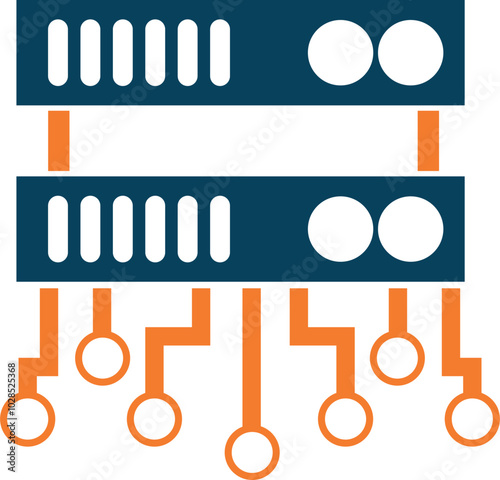 Web Hosting Icon Element