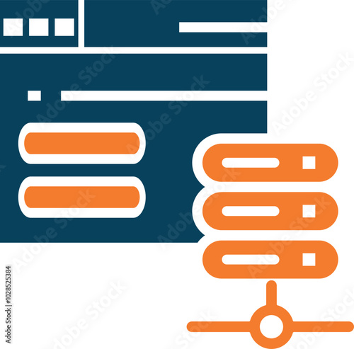 Web Hosting Icon Element
