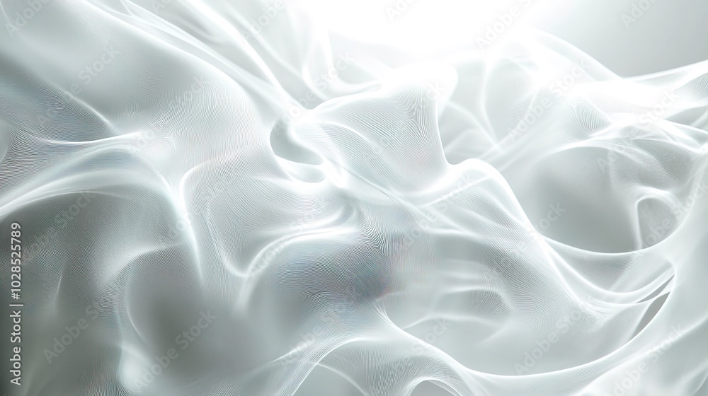 Obraz premium White abstract holographic background 