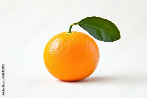 Clementine. Juicy Ripe Mandarin Orange Fruit Isolated on White Background