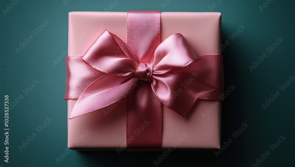 Pink Gift Box with a Bow Pink Gift Box with a Bow