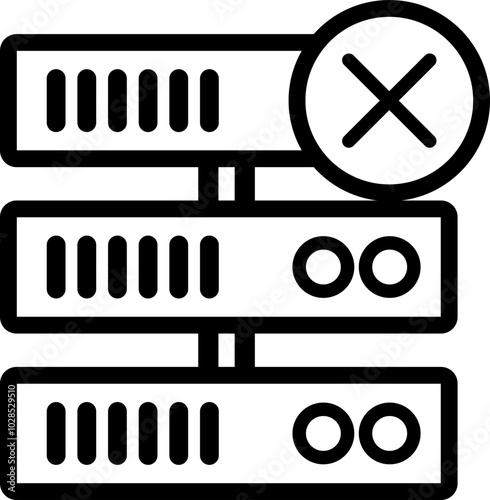 Web Hosting Icon Outline