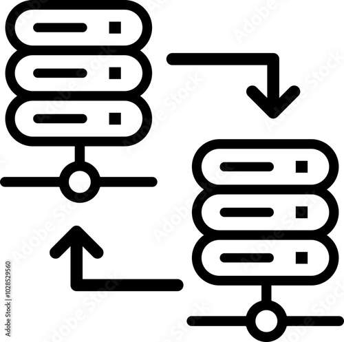 Web Hosting Icon Outline