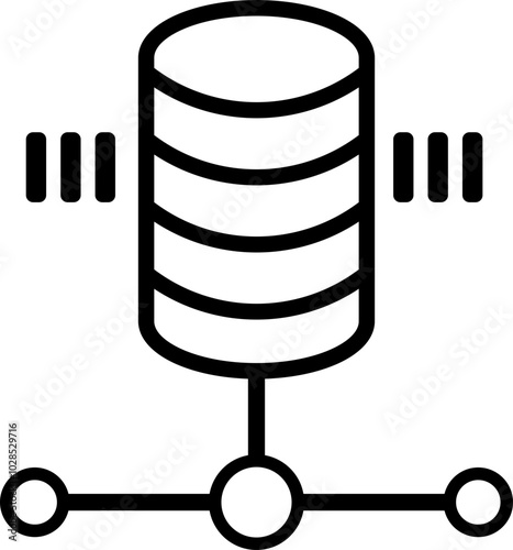 Web Hosting Icon Outline