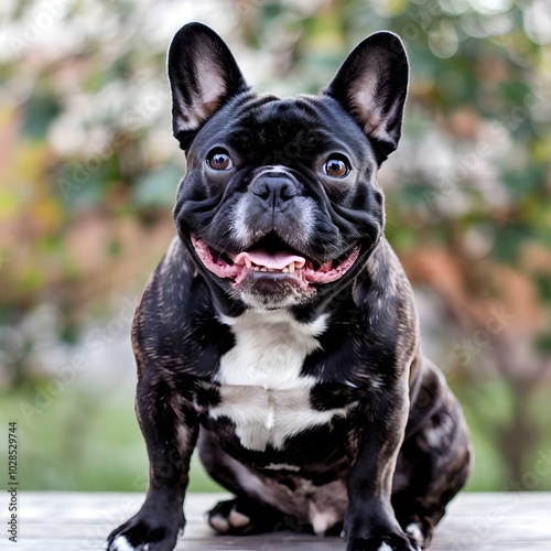 portrait of French bulldog 