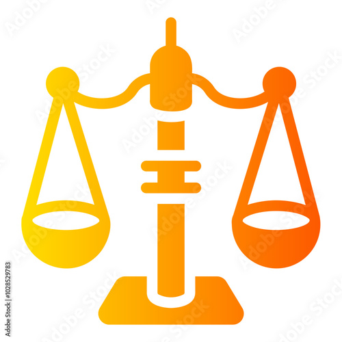 law scale Gradient icon
