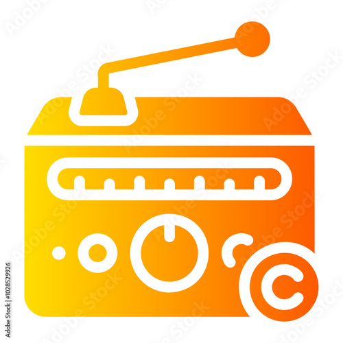 radio Gradient icon