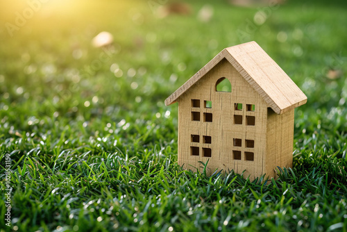 house on grass