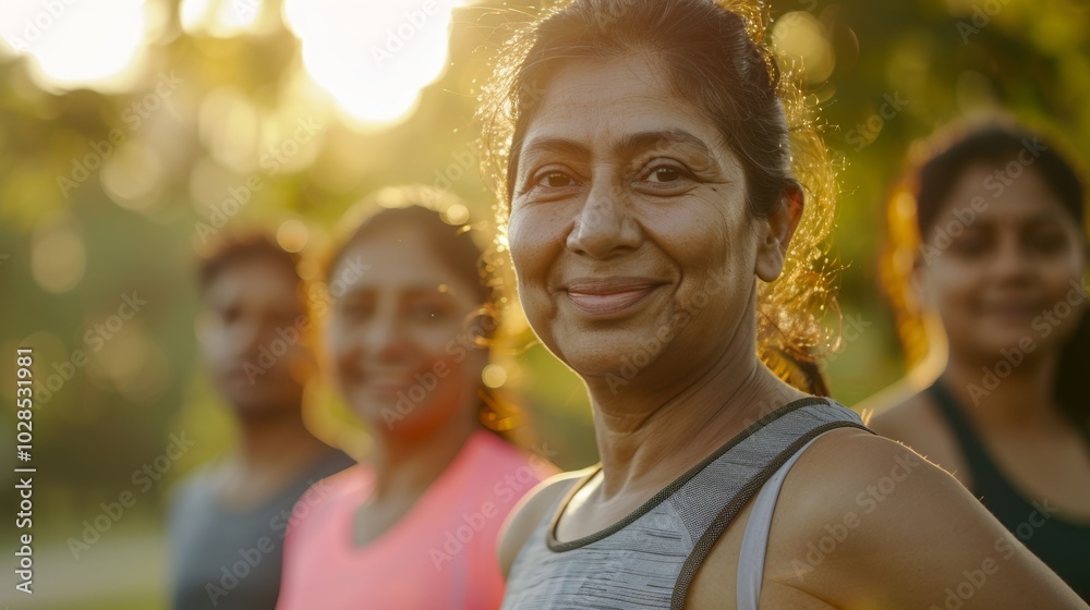 Fit Indian woman in sportswear jogging in the park, focused on her health. Fit Indian woman in sportswear jogging in the park, focused on her health.