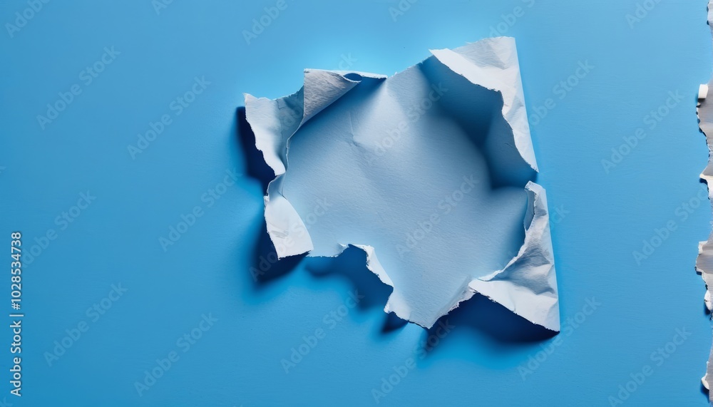 blue torn paper blue torn paper
