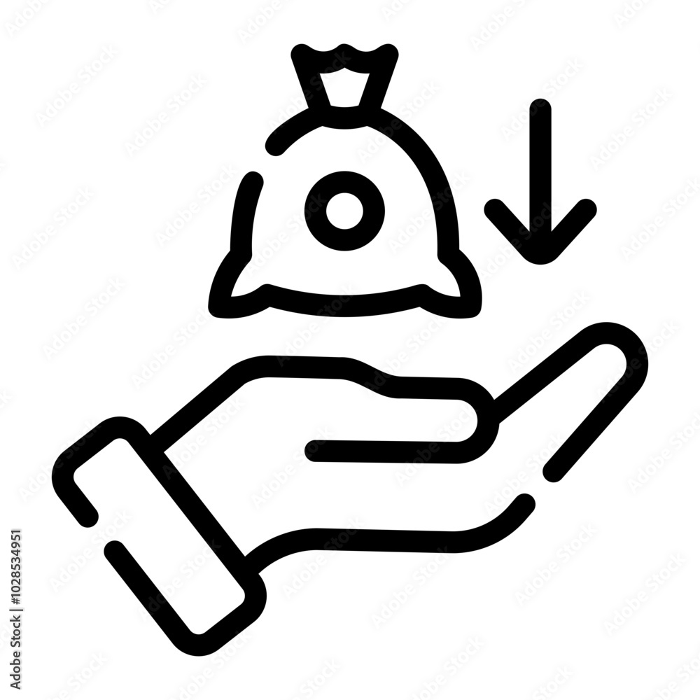 borrowing Line Icon borrowing Line Icon