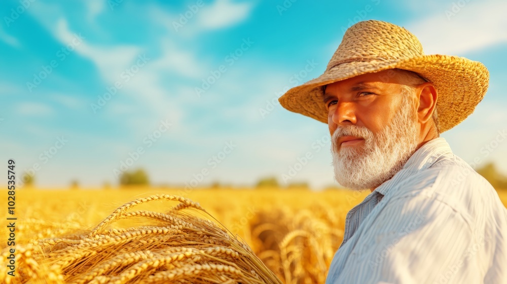 Fototapeta premium Farmers Celebrating Makar Sankranti in Sugarcane Field