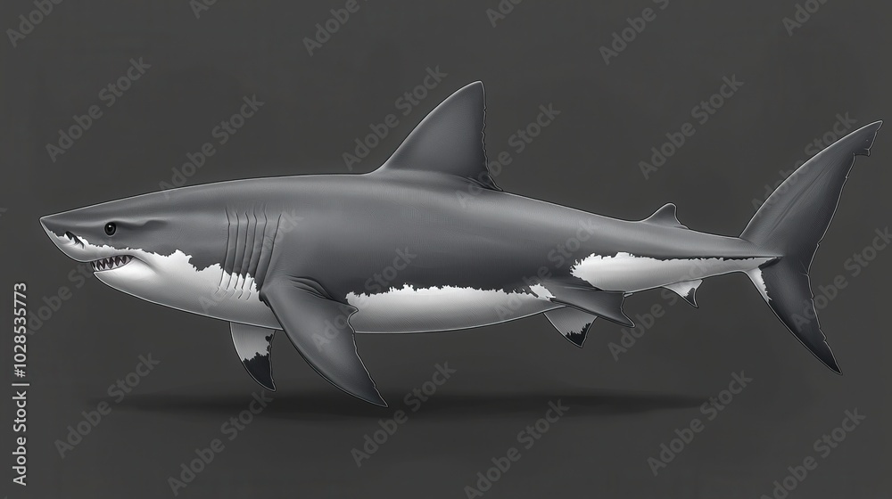 Incredible 3D Shark Illustration for Creative Projects Incredible 3D Shark Illustration for Creative Projects