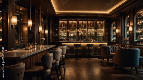 Interior of Luxury Bar