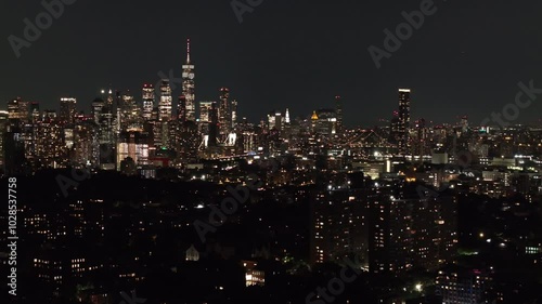 Wallpaper Mural Aerial view of Brooklyn at night Torontodigital.ca