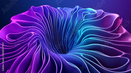 Modern digital abstract 3D background Copy space Based on Generative AI