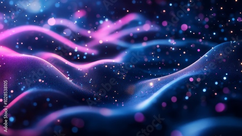 Modern digital abstract 3D background Copy space Based on Generative AI