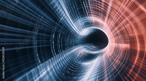 Modern digital abstract 3D background Copy space Based on Generative AI