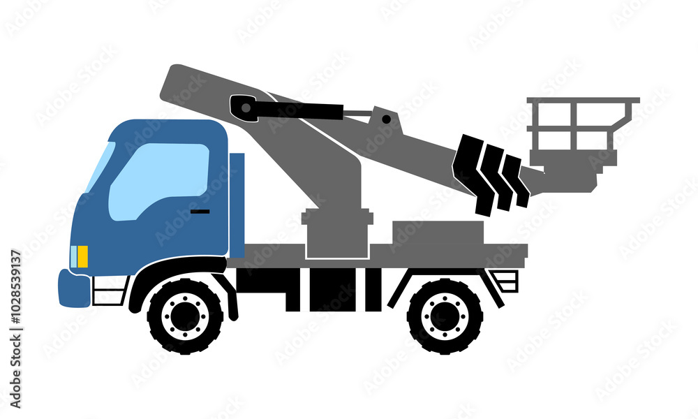 Fototapeta premium Helper truck illustration design vector