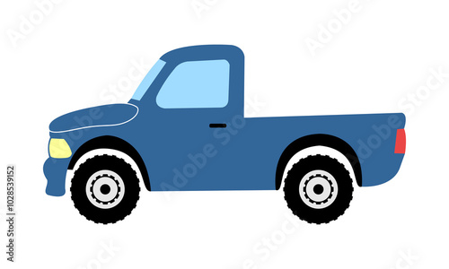 Pick up car illustration design vector