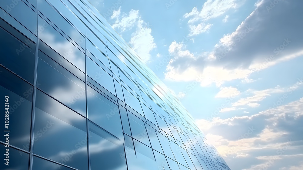 Skyscraper reflecting sunset background. 3d abstract architecture design of modern contemporary luxury building converging glass and steel. Perspective view landscape. Hi-tech sustainable architect Skyscraper reflecting sunset background. 3d abstract architecture design of modern contemporary luxury building converging glass and steel. Perspective view landscape. Hi-tech sustainable architect